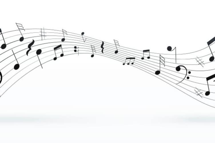 Musical notation background
