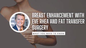 A banner image for a blog containing a headshot of Dr. Paul Vanek's face a women holding her breast