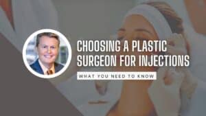A banner image for a blog that contains Dr. Paul Vanek's Headshot and an image of a lady getting injections in her face
