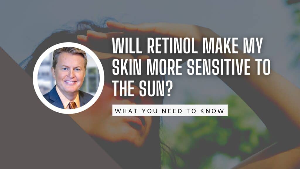 Banner for a blog featuring a headshot of Dr. Vanek and a woman shielding her eyes from the sun